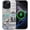 Coconut Ocean Blue Retro Collage, variant on Case Compatible with iPhone 13/14 [Compatible with MagSafe] Hybrid 2-Layer Hard Shell Protection Case, Shockproof Protective Magnetic Cover, Pink Green Lemon Raspberry Collage