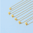 thumbnail image 2 of Collier Lettre Cœur en Acier Inoxydable Petit Collier Lettre Cœur Monogramme pour Femmes Filles, 2 of 4