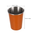 thumbnail image 5 of KONTONTY Lightweight Orange Stainless Steel Tumbler - Metal Cup for Coffee, Tea, Travel & Outdoor Use, 5 of 8