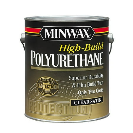 Minwax High-Build Polyurethane, Satin, Clear, 1 Gallon