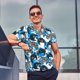 thumbnail image 4 of Balery Sea Animal Camisa Polo de Hombre con Estampado, de Manga Corta y Tejido Medio, Camisa Tipo Golf Polo-3X-Large, 4 of 6