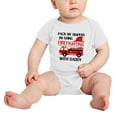 thumbnail image 6 of Pack My Diapers I'm Going Firefighting With Daddy Firefighter Dad Funny Baby Bodysuit, 6 of 6