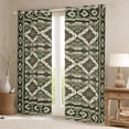 thumbnail image 2 of Feelyou Aztec Blackout Curtains Set of 2 (52x84 Each), Green Abstract Window Curtains, 2 of 6