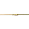 thumbnail image 4 of 14k Yellow Gold 1mm Sparkle Octagonal Box Chain Necklace Pendant Charm, 4 of 9