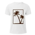 thumbnail image 5 of Xysaqa Shirts for Men Mens Summer Shirts Men's Palm Tree Print T-Shirts Short Sleeve Crew Neck Casual Tee Shirt Loose Fitted Hawaiian Beach Shirts 2X 3X 4X Mens Big & Tall Shirts Summer Savings, 5 of 5