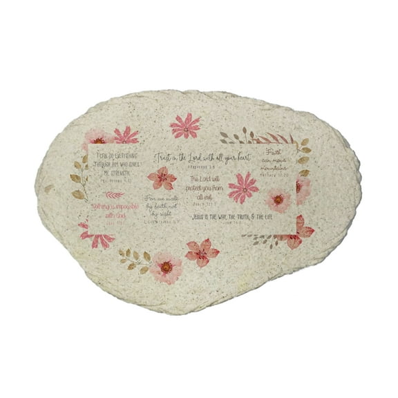 GiftsForYouNow Multiple Verses Flat Garden Stone