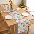 thumbnail image 3 of Colorful Eggs Easter Table Runner - 36 Inch Long, Kitchen Dining Table Runner Dresser Scarves, Elegant Pastoral Eggs Rustic Farmhouse Decor for Coffee Tables Wedding Party Banquet, 3 of 8