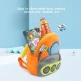 thumbnail image 3 of tamizeot Children Backpack Portable Cute Cartoon Boys Girls Automotive Pattern Zipper Adjustable Strap Snack Student Bag Birthday Gift Type 4, 3 of 6
