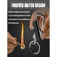 thumbnail image 3 of Eternal Match Keychain Lighter | Reusable Waterproof Metal Survival Match | Windproof Alloy Core, Bottle Opener, Compact Portable Multi-Tool for Camping Hiking Outdoor Emergency, Black Gold, 3 of 7