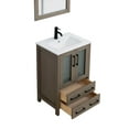 thumbnail image 5 of Vanity Art 24" Single Sink Freestanding Bathroom Vanity Set with Ceramic Top and Mirror, 5 of 8