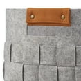thumbnail image 5 of Mainstays Medium Woven Felt Basket, Light Grey, Set of 2, 5 of 5