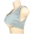 thumbnail image 5 of COMVALUE Sexy Short Sleeve Crop Top for Women Solid Scoop Neck Mini T-Shirts Vest Tank Grey for Size M, 5 of 7