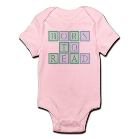 

CafePress - Born To Read Green Infant Bodysuit - Baby Light Bodysuit