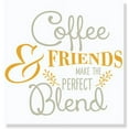 thumbnail image 4 of Coffee and Friends Perfect Blend Modern Kitchen Quotes Vinyl Lettering Decals 2-Color, 23x19-Inch, Warm Gray/Honey, 4 of 4