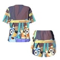 thumbnail image 5 of Lsque Bluey Women's Short-Sleeved Pajama Set - 2 Piece Soft and Lightweight Sleepwear Set-4X-Large, 5 of 9
