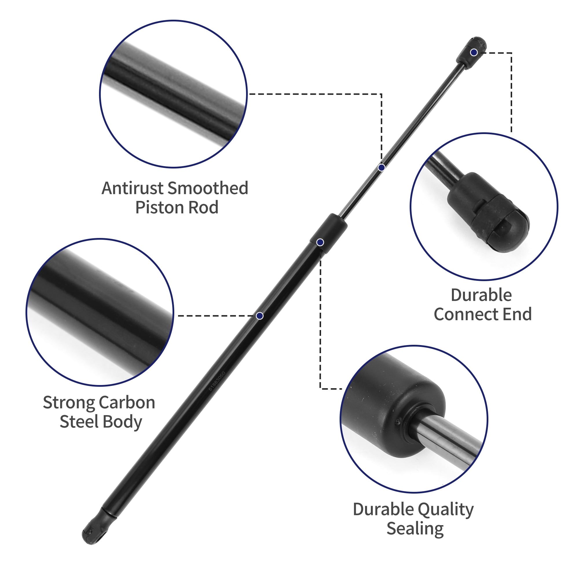 Unique Bargains 2Pcs Rear Hatch Lift Support Struts for Fiat 500L HatchBck 2012