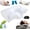 White, variant on Pillow, Memory Foam Cervical Pillow, Ergonomic Orthopedic Contour, for Side, Back and Stomach Sleepers (Black)