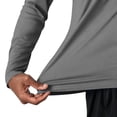 thumbnail image 3 of Elvqul Mens Lightweight Tops Long Sleeve Hooded Shirts Solid Color Pullover T-Shirt for Men, 3 of 5