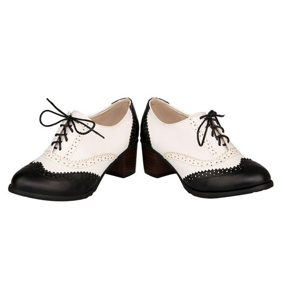 COSMOBETTY Elegant Lady'S Shoes Fashionable High Heels Lacing Stylish And Versatile Comfortable And Sturdy Black