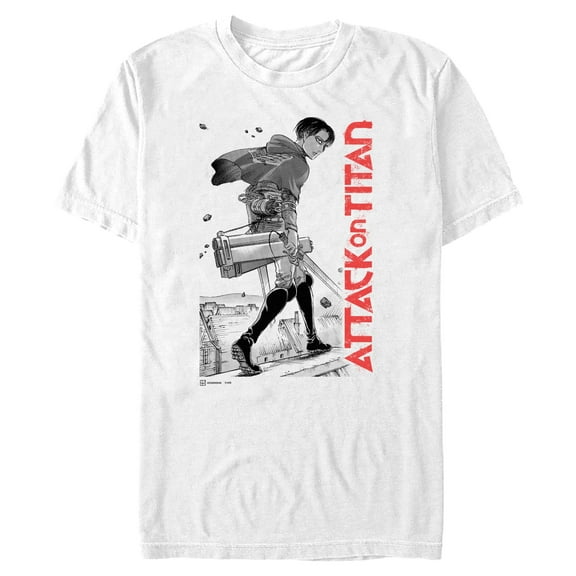 Mens Attack on Titan Levi Ackerman Full Shot T Shirt