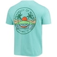 Men's Mint Miami Hurricanes Circle Scene Comfort Colors TShirt