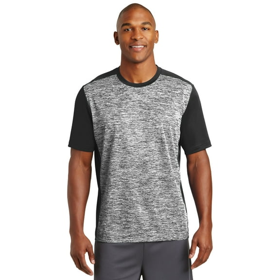 Sport-Tek PosiCharge Electric Heather Colorblock Tee