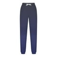thumbnail image 4 of Pants for Women Color Blocked Printed Drawstring Casual Sweatpants Loose Pants,Womens Pants Navy M, 4 of 4