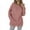 Pink, variant on Azrian Women's Fashion Hoodies & Sweatshirts Clearance,Plus Size Women's Casual Solid Color Round Neck Loose Pocket Long Sleeve Sweatshirt on Sale