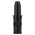thumbnail image 1 of Objetivo de cámara de microscopio de video industrial, enfoque ajustable, lente de microscopio monocular 10A, negro, 1 of 5