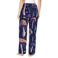 thumbnail image 3 of Kll Womens Floral Hippie Mushrooms Print Pajama Pants Soft Pajama Bottoms For Women Cozy Lounge Pants, 3 of 9