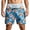 blue stripe Fake Briefs hawaii pattern, variant on Briefs Board Shorts Funny Swim Trunks for Men Boardshorts 3d Graphic Hawaii Beach Shorts Summer Fun Gift