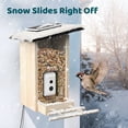 thumbnail image 4 of Birdfy Smart Bird Feeder with Camera, Bird Watching Camera with Solar Panel, AI Identify 6000+ Species, Eco-friendly Wooden, Ideal Gift, Ebony, 4 of 9