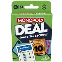 Monopoly Deal Card Game, Quick-Playing Family Card Game for 2-5 Players, Ages 8 