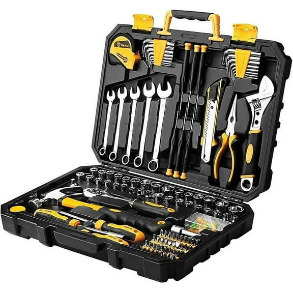 158 Piece Tool Set-General Household Hand Tool Kit,Auto Repair Tool Set