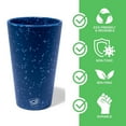 thumbnail image 3 of Silipint: Silicone Pint Glasses: 2 Pack Speckled Blue - 16oz Unbreakable Cups, Flexible, Hot/Cold, Non-Slip Easy Grip, 3 of 4