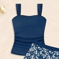 thumbnail image 5 of YEPGAR Girls Tankini Swimsuit 2 Piece Printed Bathing Suit Girls' Swimwear for 7-16 Years (Navy, 13-14 Years), 5 of 5