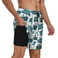 thumbnail image 3 of Fotbe Modern Furniture Men’s Swim Trunks Quick Dry Swim Shorts Board Shorts with Mesh Lining-Small, 3 of 9