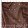 thumbnail image 4 of Soimoi Modal Satin Fabric Artistic Leaves & Flower Panel Print Sewing Fabric Yard 42 Inch Wide, 4 of 5