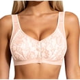 thumbnail image 5 of Xdegoge Bras for Women Front Closure Push Up Soft Supportive Wireless Maternity Breastfeeding Nursing Bra Lace Breathable No Underwire Bralettes, 5 of 6