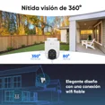 thumbnail image 3 of Kit Cronos Camara Ezviz PTZ H8c-plus-64 Pt Wifi 2Mp 360° Con Detección Humana Y Seguimiento Inteligente Ideal Para Uso Exterior Colores En Oscuridad Micro Sd De 64gb Audio De Bidireccional Cs-h8c, 3 of 8