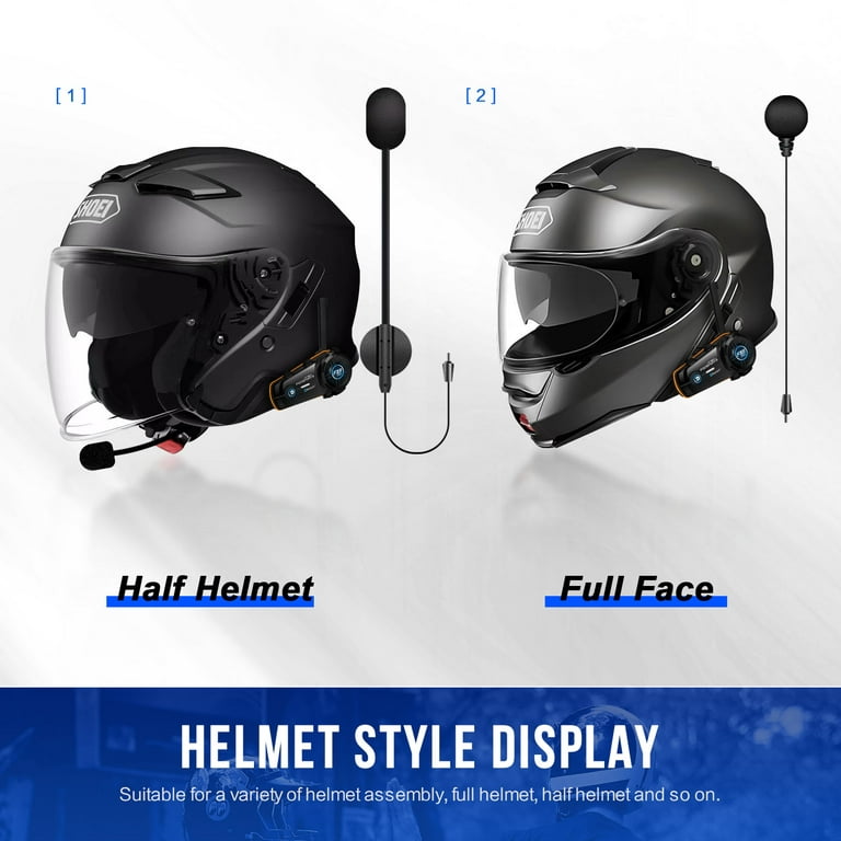 Fodsports BT-S2 Pro Motorcycle Intercom Helmet Headset Wireless Bluetooth  Waterproof Interphone Intercomunicador Moto FM - AliExpress
