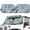 Flower Sea Turtle, variant on Aplkyhs Tropical Flowers Car Sun Shade Automotive Interior Sun Protection Easy to Install 2 & 4 Door for Jeep Wrangler TJ JK JKU 1996-2018 Lightweight 52.95 x 16.14 inches Turtle