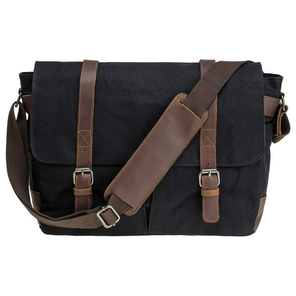Waterproof Waxed Canvas 15" Macbook pro/ 14'' Laptop Messenger Bag Men Business Vintage shoulder bag/Briefcase