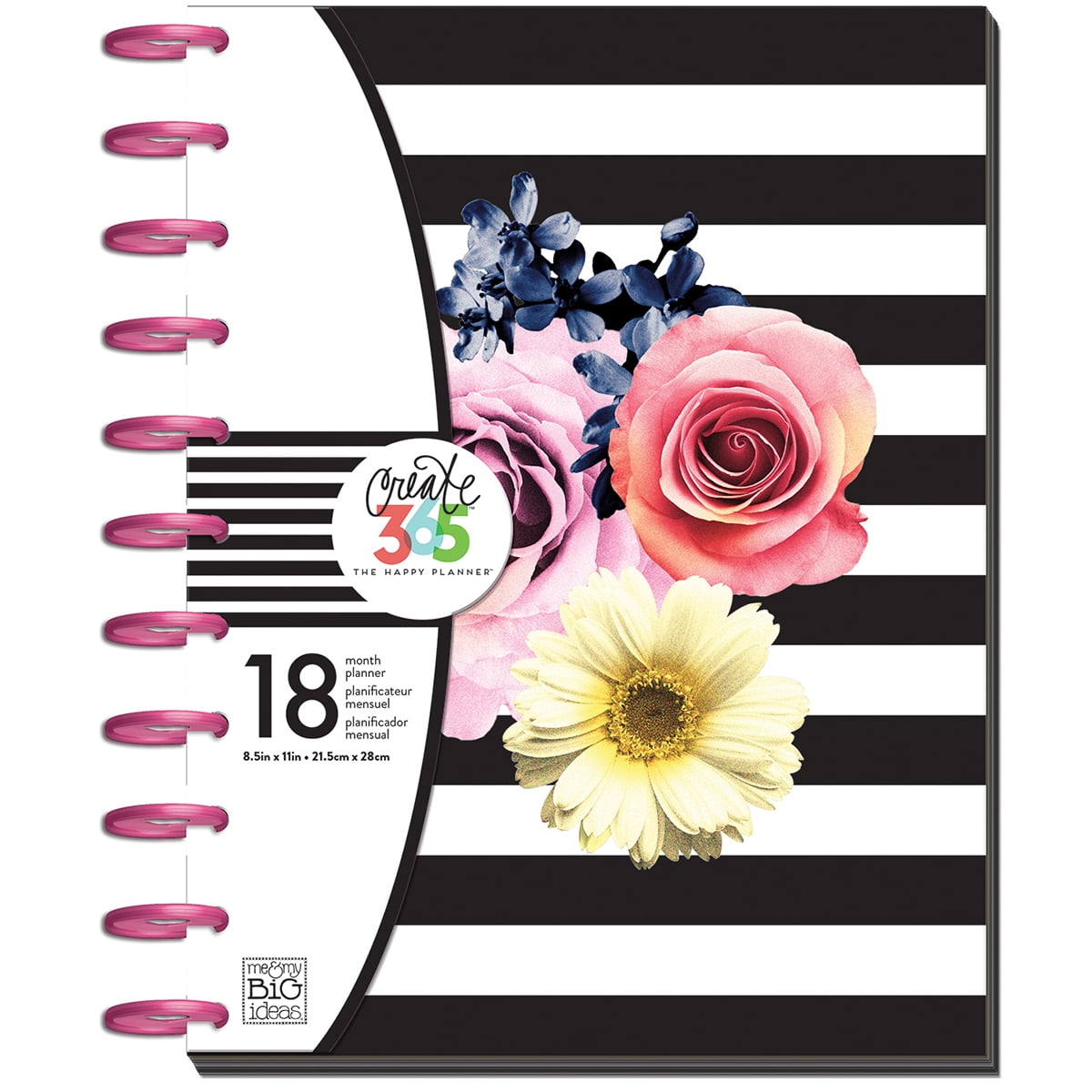 Happy Planner 18Month Dated Big Planner 8.25"X11.5"Hello Brights