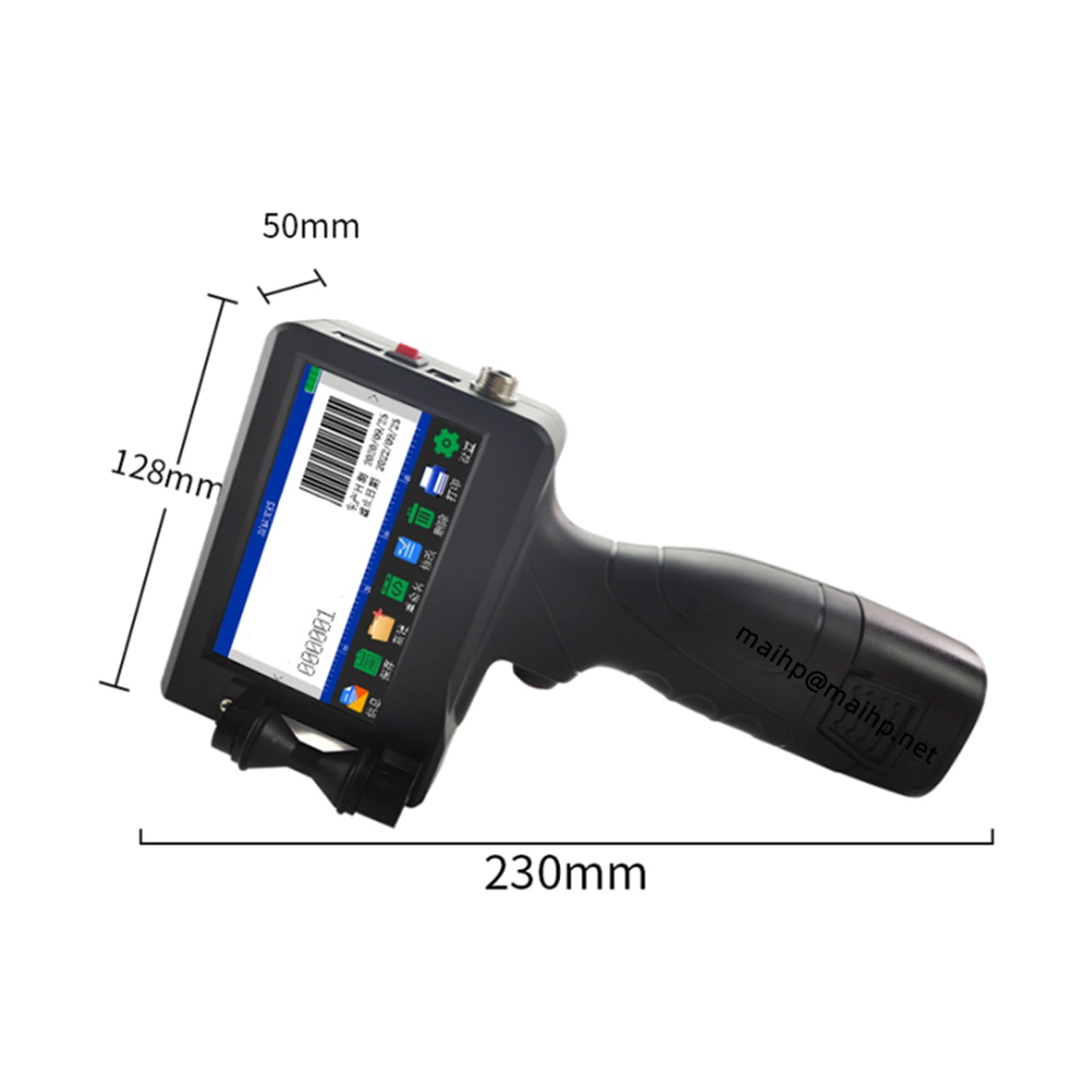 Handheld Inkjet Printer Industrial English Production Date Number Logo Expiry Date Label Plastic Carton 12.7mm Jet Printer ,Fast Printing