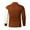 Khaki, variant on Fesfesfes Fall And Winter Mock Neck Tops Comfortable Trend All-match Men's Fashion Stand Collar Pullover Sweater Sale Items