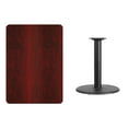 thumbnail image 4 of Flash Furniture 30'' x 42'' Rectangular Mahogany Laminate Table Top with 24'' Round Table Height Base, 4 of 4