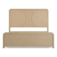 thumbnail image 3 of Furniture of America Shalema Adult Queen Rounded Edges Solid Wood Panel Bed, Natural, 3 of 14