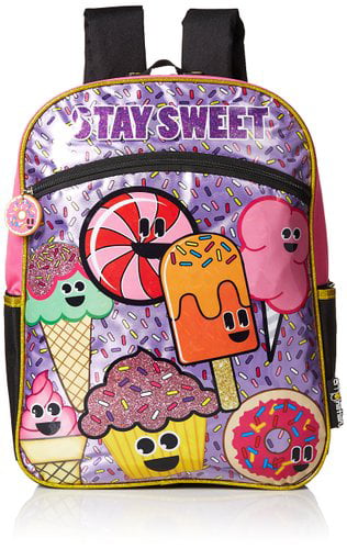 EMOJI 16" Large School Backpack Book Bag School bag Happy Faces 