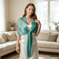 thumbnail image 2 of FCLoft Women Sparkling Shawl Wrap with Rhinestone Buckle, Lightweight Shimmer Shawl for Wedding Evening Party Bride Bridesmaid Dresses, 2 of 5